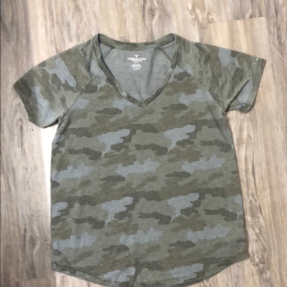 american eagle camo t shirt
